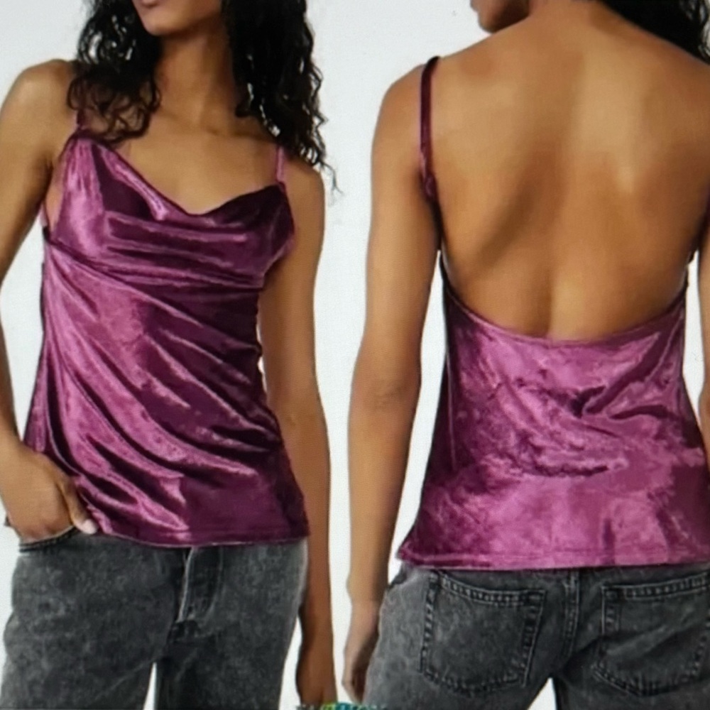NEW w/Tag FREE PEOPLE Velvet Tunic Top Sz S